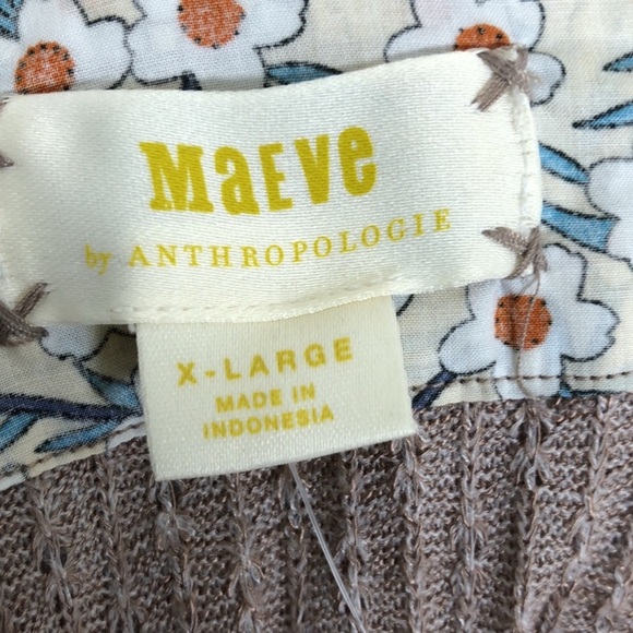 XL ANTHROPOLOGIE - NWT - oversized lightweight sweater with ruffle - Picture 4 of 5